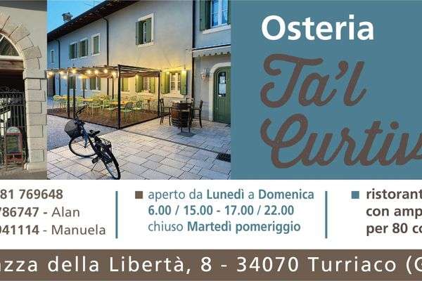 Azienda in vendita: Osteria centro Paese vicino aeroporto FVG e Parco NaturaleIsonzo  a Turriaco - Ristoranti - Immagine principale