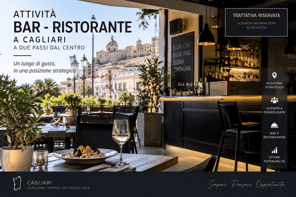 Azienda in vendita: Bar Ristorante con dehors e attività avviata – Cagliari Centro a Cagliari - Ristoranti - Immagine principale